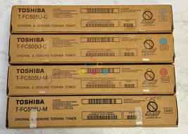 4 OEM Toshiba EStudio3005AC,3505AC,4505AC CCMM Toners T-FC505U-C,T-FC505U-M - £266.15 GBP