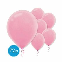 New Pink Latex Round Balloons 12" 72 Ct - $9.89