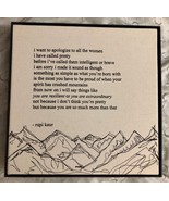 Rupi Kaur &quot;I Want To Apologize&quot; Canvas Art Print - $79.95