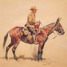 A Packer, Color by Frederic Remington Western Giclee Cowboy Print + Ships Free - £36.59 GBP+