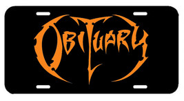 Obituary ~ License Plate/Tag ~ car/truck Deicide Cancer Entombed Canniba... - £11.36 GBP