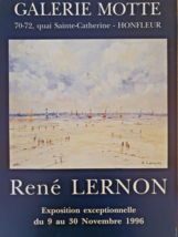 Rene Lernon - Poster Original Exhibition - Gallery Divot Honfleur - 1996 - £126.26 GBP