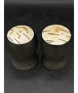 Studio Art Pottery Signed Lily Salt And Pepper Shaker Pair Earth Tones - €19,33 EUR