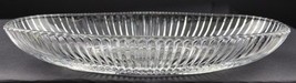 Vintage Jeannette Glass Annivesary Pattern Pickle Dish 10&quot; Collectible Crystal - £11.40 GBP