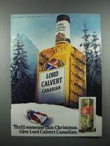 1980 Lord Calvert Canadian Whisky Ad - Thrill Someone - £14.55 GBP