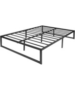 Queen Size 14 Inch High Heavy Duty Black Metal Platform Bed Frame - €261,40 EUR