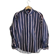 Tommy Hilfiger | Navy Red Yellow White Striped Button Down Shirt, mens s... - £18.93 GBP