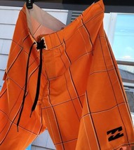 Billabong Platinum PX3 Orange Swim Trunks Size 36 - £46.98 GBP