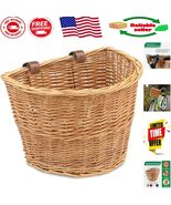 Lightweight Weather-Resistant Wicker Bike Basket - Versatile for All Riders - $922.97 MXN