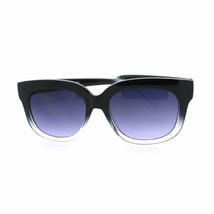 Super Retro Occhiali da Sole Donna Spesso Corno Cerchio Moda Telaio 2-Tone Nero - £7.85 GBP