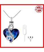 Hypoallergenic S925 Silver Heart Urn Necklace - Beautiful Memorial Gift ... - $141.86 CAD