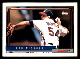 1992 Topps #586 Rod Nichols Cleveland Indians - £1.41 GBP