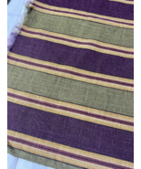 Kingsway Fabric Aurora Upholstery Stripe Purple Green 1.3 Yard Piece Uncut - €28,69 EUR