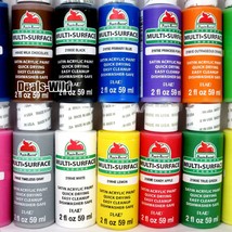 SATIN Apple Barrel Paint Multi-Surface Quick Dry Acrylic Craft Paint 2oz - £5.04 GBP