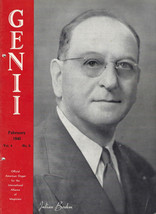 Genii The Conjurors&#39; Magazine February 1940 Vol. 4 No. 6 - £7.65 GBP