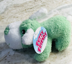 Green Fuzzy Friends Plush Puppy Dog Stuffed Animal Cuddly Lovey Tan 6” - £10.02 GBP