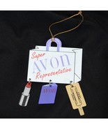Super Avon Representative Christmas Ornament Phone Avon Book Lipstick  Xmas - $107.86 MXN