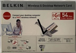 Belkin F5D7000 PCI Adapter 54g 802.11b Wireless G Router Desktop Network... - $14.24