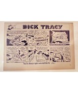 Dick Tracy Cartoon Ad Ford 1966 Vintage AUTOLITE Spark Plug - £7.82 GBP