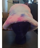 Colorful Soft Plush Women Cute Winter Bucket Hat Wide Brim Fluffy  Faux ... - $14.75