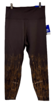 Joy Lab Leggings Chocolate Brown Pull On Stretch 7/8 Length New High Rise Size M - $18.99