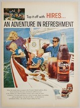 1959 Print Ad Hires Root Beer Soda Pop Family Fishing on Sail Boat - £13.35 GBP