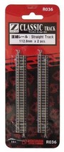 Rokuhan Z gauge R036 straight rail 112.8mm (2 pieces) - £21.32 GBP