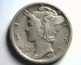 1924-S MERCURY DIME EXTRA FINE XF EXTREMELY FINE EF NICE ORIGINAL COIN F... - $88.00