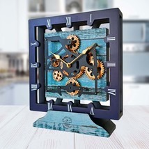 CANADA LINE DESK CLOCK SQUARE (HYBRID WALL) 10 INCH AQUA GREEN - $79.99+