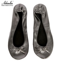 Women Shoes Foldable Ballet Flats Portable Travel Fold Shoes After Party Balleri - £19.85 GBP