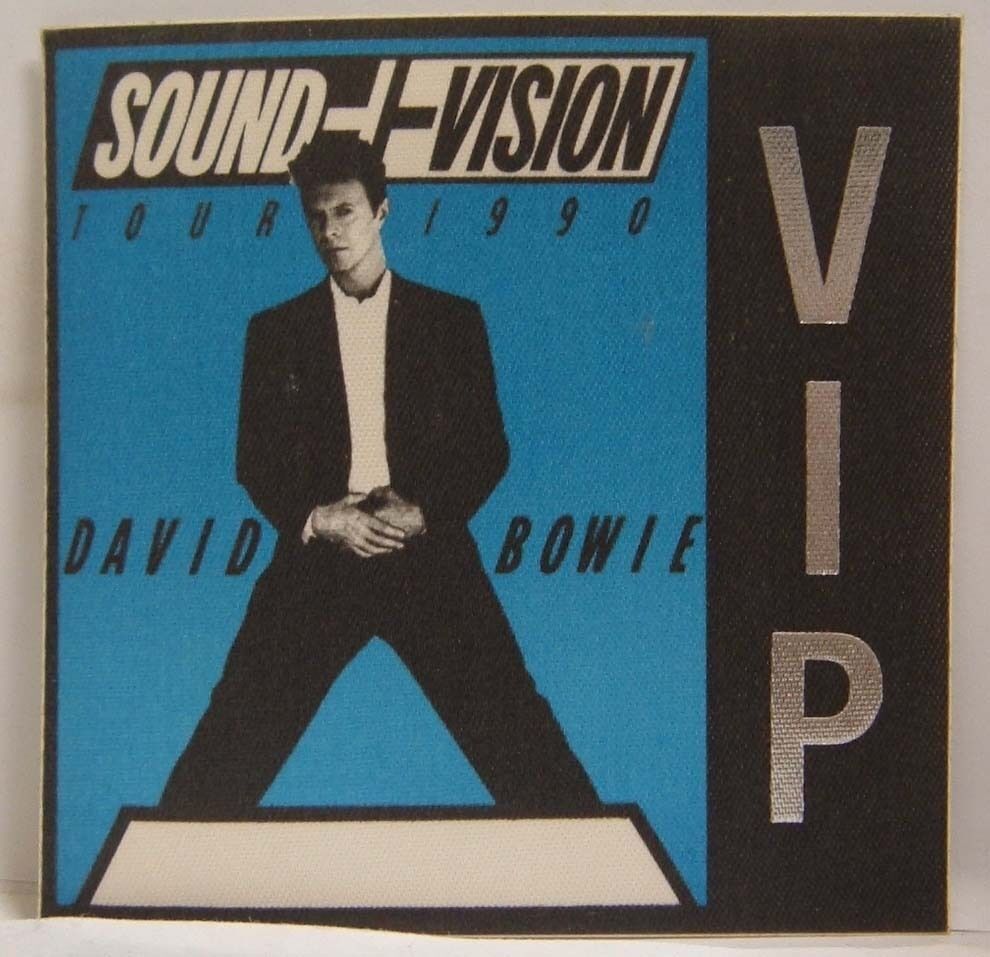 DAVID BOWIE - VINTAGE ORIGINAL CONCERT TOUR 1990 CLOTH BACKSTAGE PASS *L... - $20.00