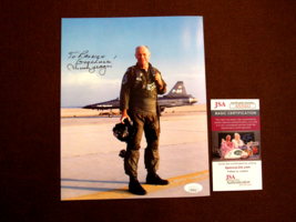 CHUCK YEAGER SPEED OF SOUND ACE PILOT SIGNED AUTO F-20 TIGER SHARK JET P... - $296.99