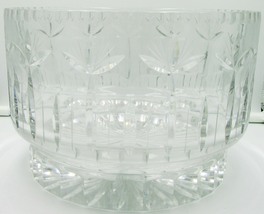 STUNNING CENTREPIECE CLEAR CUT CRYSTAL BOWL FRUIT VASE VERY HEAVY - €32,79 EUR