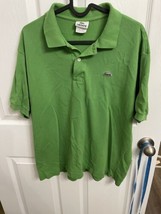 Lacoste Sport Polo Shirt Adult 6 Extra Large Green Preppy Rugby Casual Mens - £14.63 GBP