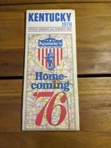 Vintage 1976 Kentucky Official Highway And Parkway Map Home-Coming Map Brochure - £38.91 GBP