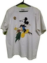 Vintage Walt Disney World Exclusive Mickey Mouse 50/50 1990s T-Shirt OSF... - $48.58