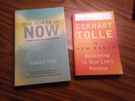 The Power of Now and A New Earth books Eckhart Tolle - £7.60 GBP