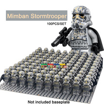 100pcs/set Star Wars The Force Awakens Mimban Stormtrooper Minifig Brick... - £94.42 GBP