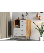 Alba 4 Drawer and Open Shelf  Modern Design Dresser - £156.53 GBP