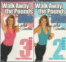 Leslie Sansone Walk Away the Pounds for Abs ~ Lot of 2 VHS Tape NIP - £12.40 GBP