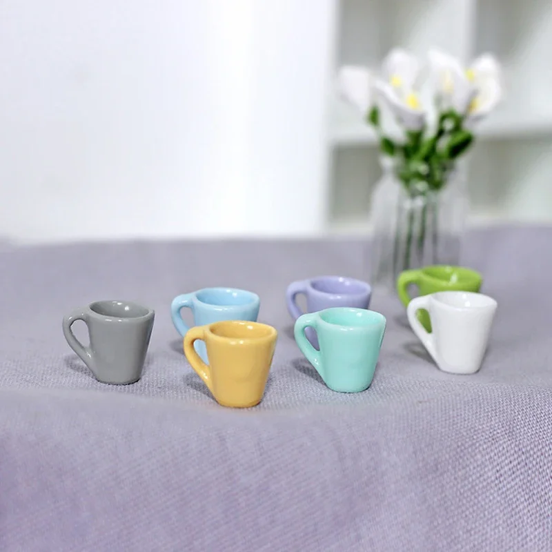 10PCS/LOT 1/6 Miniature Dollhouse Mini Mugs Cup for OB11 Blyth Barbies Doll - £7.41 GBP