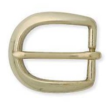 Tandy Leather Round Solid Brass Heel Bar Buckle 1549-00 for Belts Straps... - £3.93 GBP