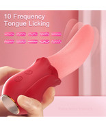 Waterproof Clit Licking Vibrator Tongue Oral Rose G Spot Dildo Sex Toys ... - £14.54 GBP