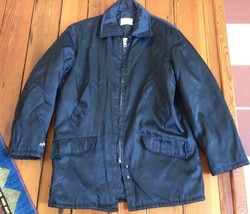 Vintage Rockland USA Union Made Navy Cop Police Quilt Lined M Reg Mens - $39.99