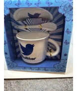 Twitter X Coffee Mug  Saucer and Spoon  NEW Elon Musk - $753.77 MXN
