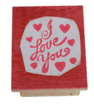 All Night Media Rubber Stamp Tiny Love Message I Love You Card Making Wo... - $3.99