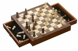 Magnetic Square Chess Box Set - 30 cm / 12&quot; with - with drawers for ches... - £52.97 GBP