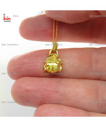 Fine Jewelry 18 Kt Real Solid Yellow Gold Ladybug Dainty Chain Necklace ... - £921.80 GBP+