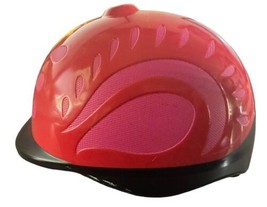 American Girl GOTY 2013 Saige Parade riding helmet RETIRED Red Pink 2012 - £6.05 GBP
