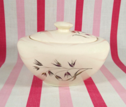 Beautiful Mid Century Edwin Knowles China Co Wild Oats Pattern Sugar Bowl + Lid - £9.34 GBP